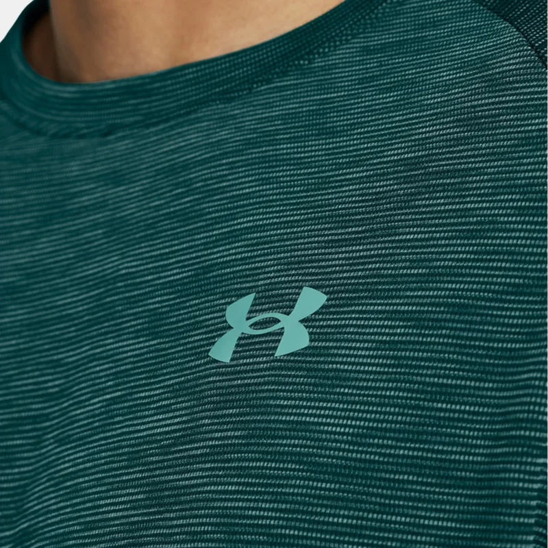 UNDER ARMOUR Green Men's UA Tech Textured T-Shirt for Men | Best Price UAE